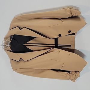 EXPRESS crop ruched blazer